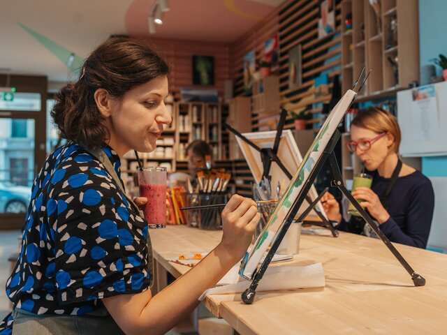 Kreativ Cafe Zurich malen